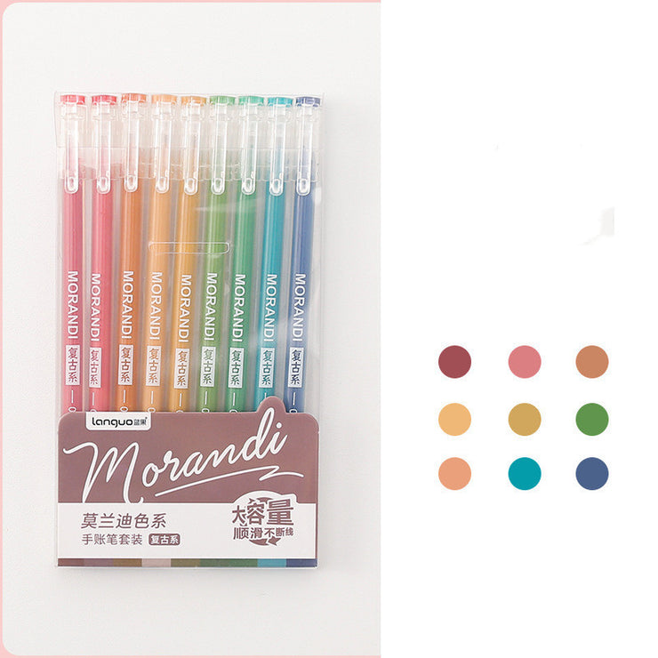 Retro Set Student Notizen süße Mädchen japanische Farbe Gel Stift