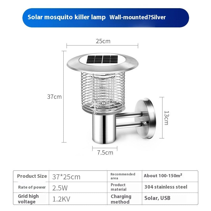 Waterproof Solar Mosquito Lamp Outdoor Household Mosquito Lamp