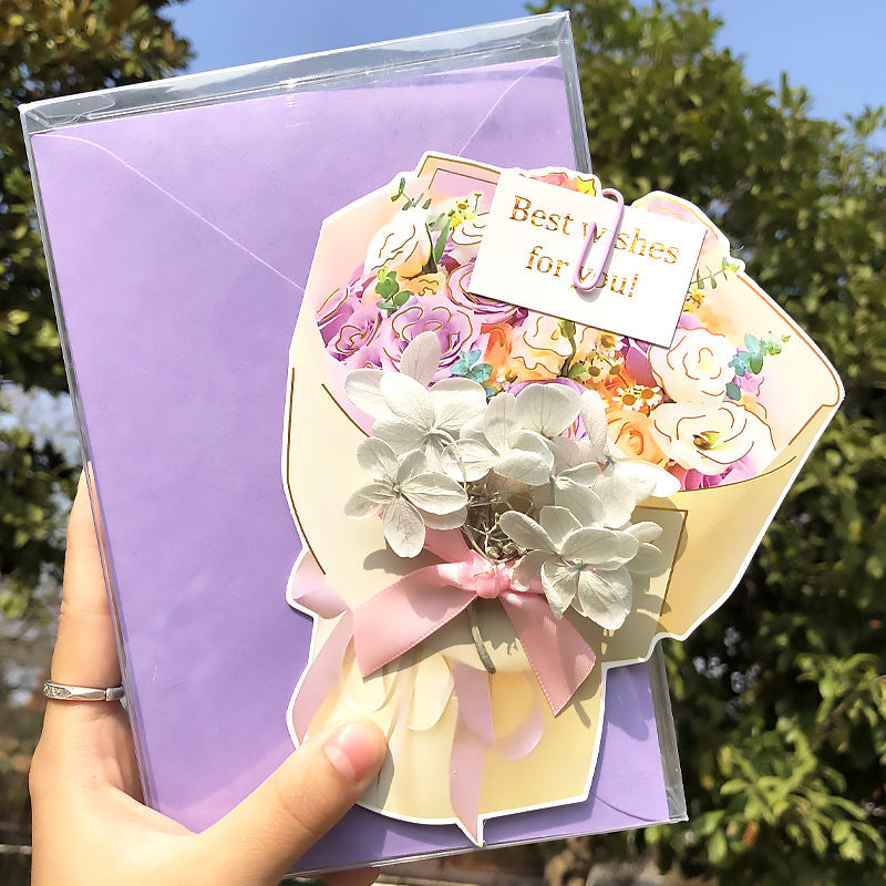 Boxed Greeting Card 3D 3D Birthday Blessing Card Butterfly Shape