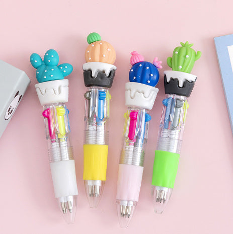 Cute Cartoon Cute Object Four-color Press Color Ballpoint Pen