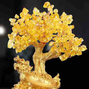 Citrine kleine Wasser Schildkröte Geldbaum Feng Shui Glücksbaum dekorative Ornamente