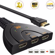 3 Port 4K HDMI 2,0 Kabel Auto Splitter Switcher HDMI-kompatibel