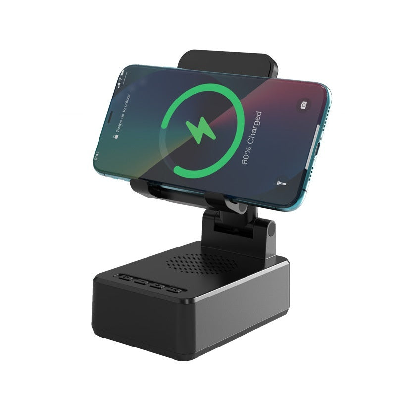 Creative three-in-one wireless charging phone holder