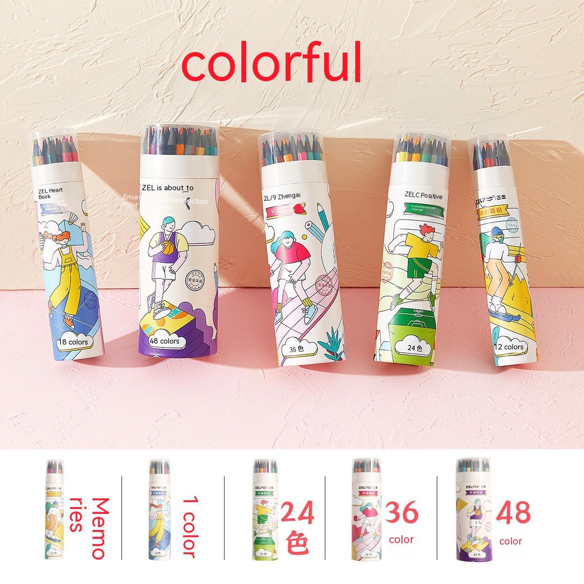 Zhenglin Sports Series Color Pencil 24 Color 36 Color Children