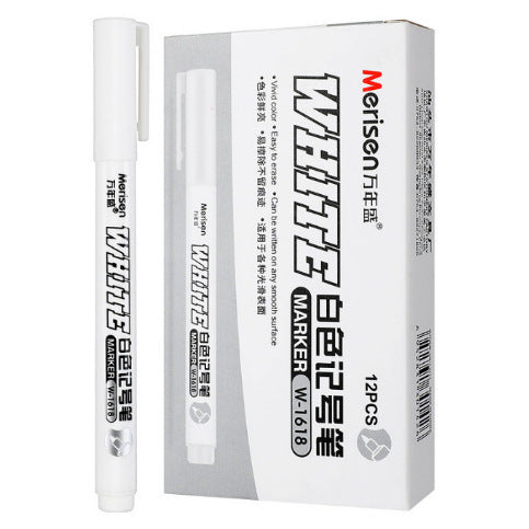 Super White Dazzling Fine Head Quick-drying Waterproof Painting Pen