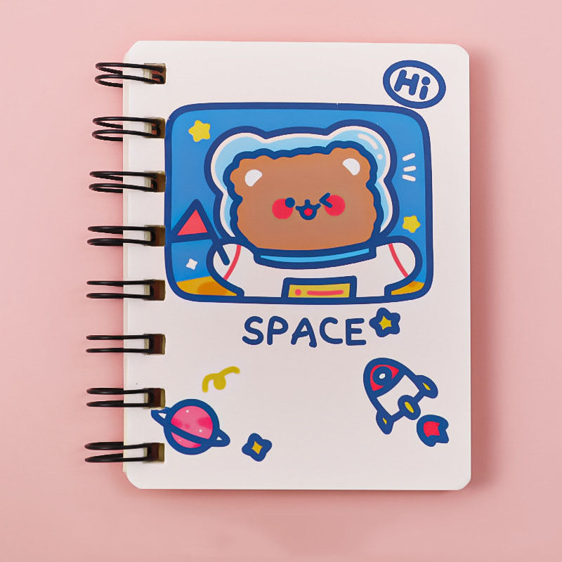 Astronaut Flipped Portable Pocket Flipper Notebook