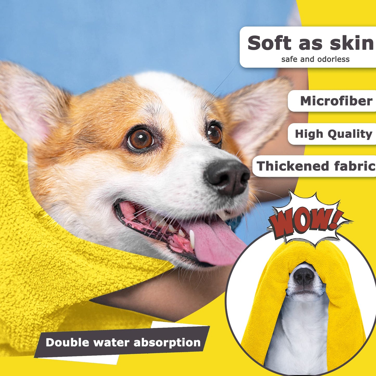 pet towels for drying furry friends