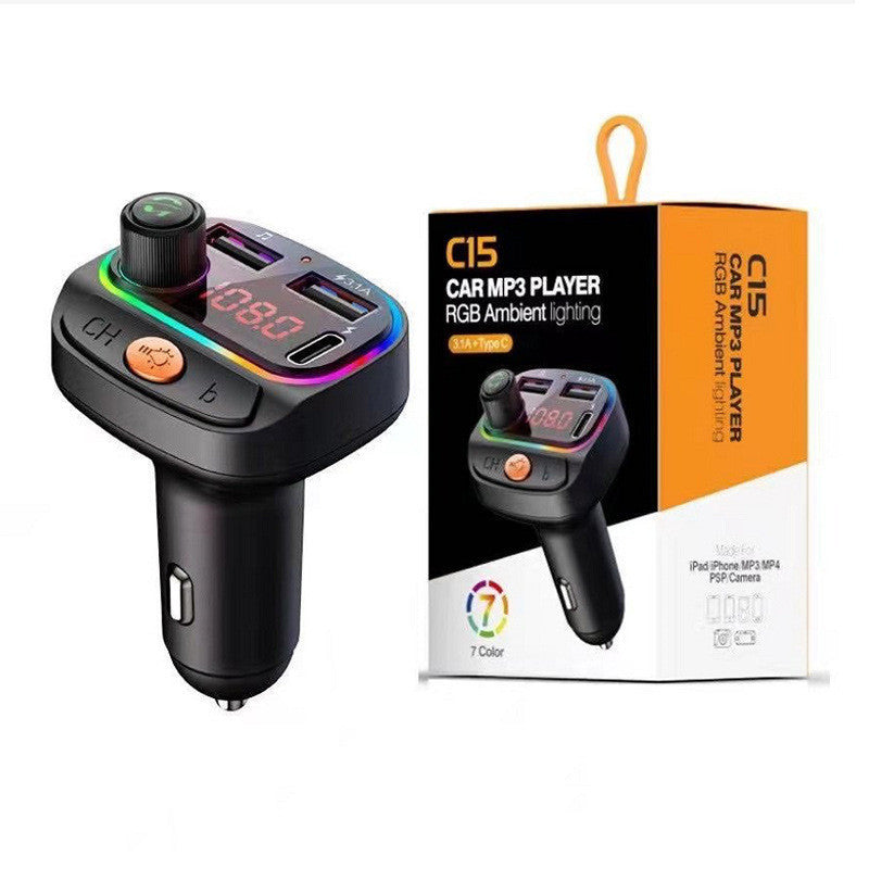 Colorful Mp3 Bluetooth Hands-free Fast Car Charger