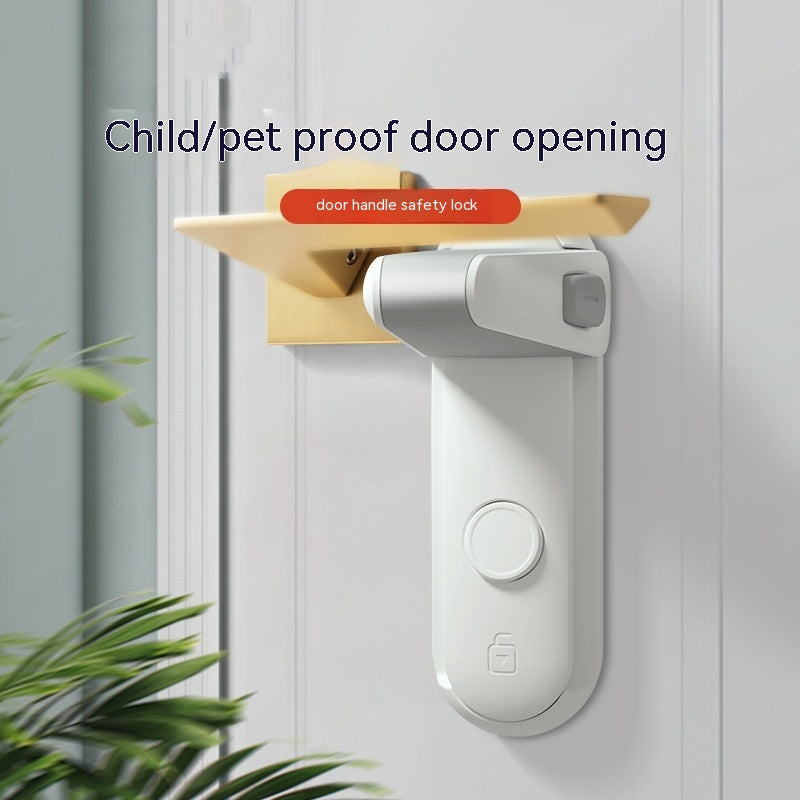 Punch-free door handle anti-opener