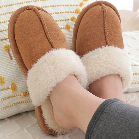 Warm home platform non-slip plush slippers