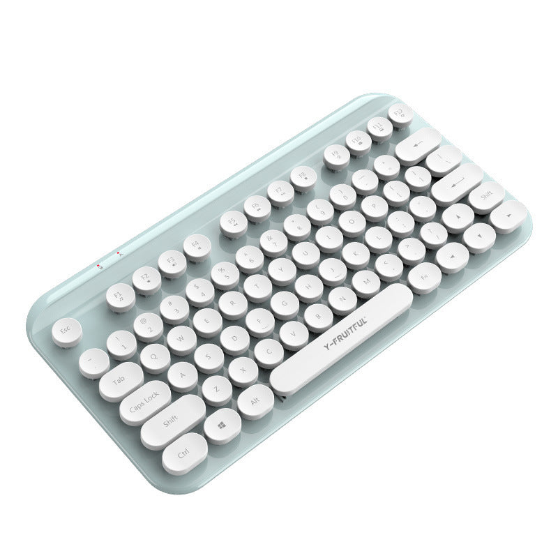 Wireless Mini Keyboard with 2.4 GHz Punk Design