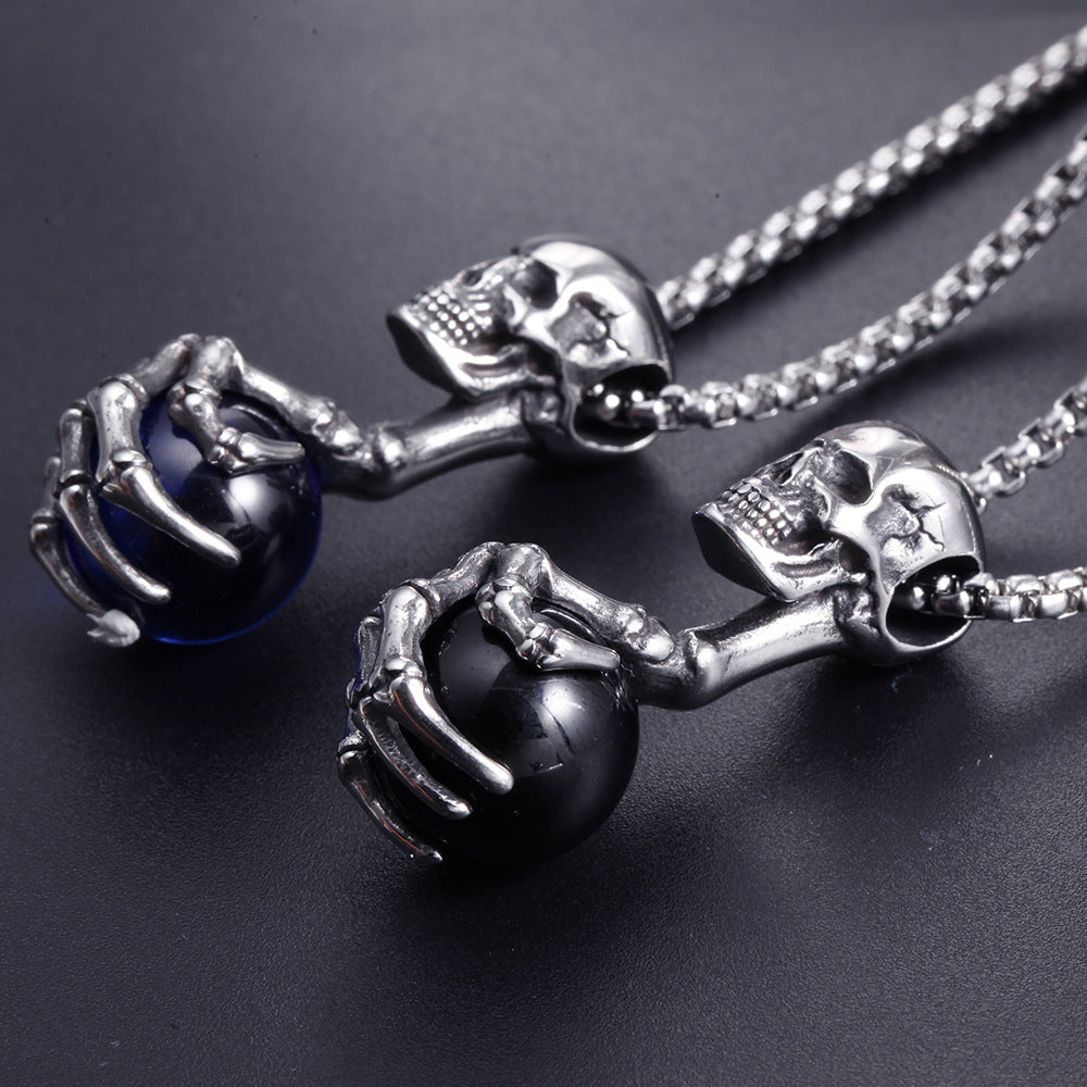 Domineering Rock Stainless Steel Necklace Ornament