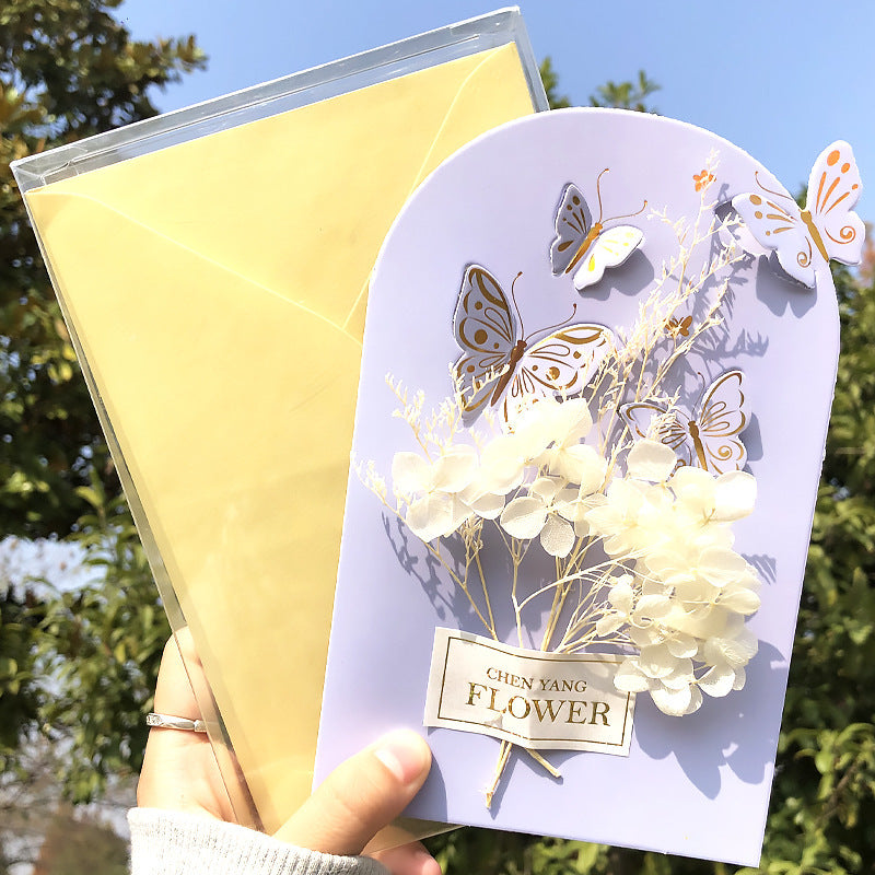 Boxed Greeting Card 3D 3D Birthday Blessing Card Butterfly Shape