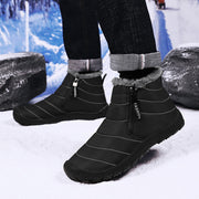 Verdickende Thermo-Baumwollschuhe  Reißverschluss, Fleece-gefüttert, Winterschuhe für Herren