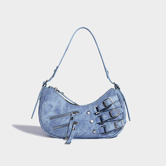 Jeans Underarm Bag American Retro