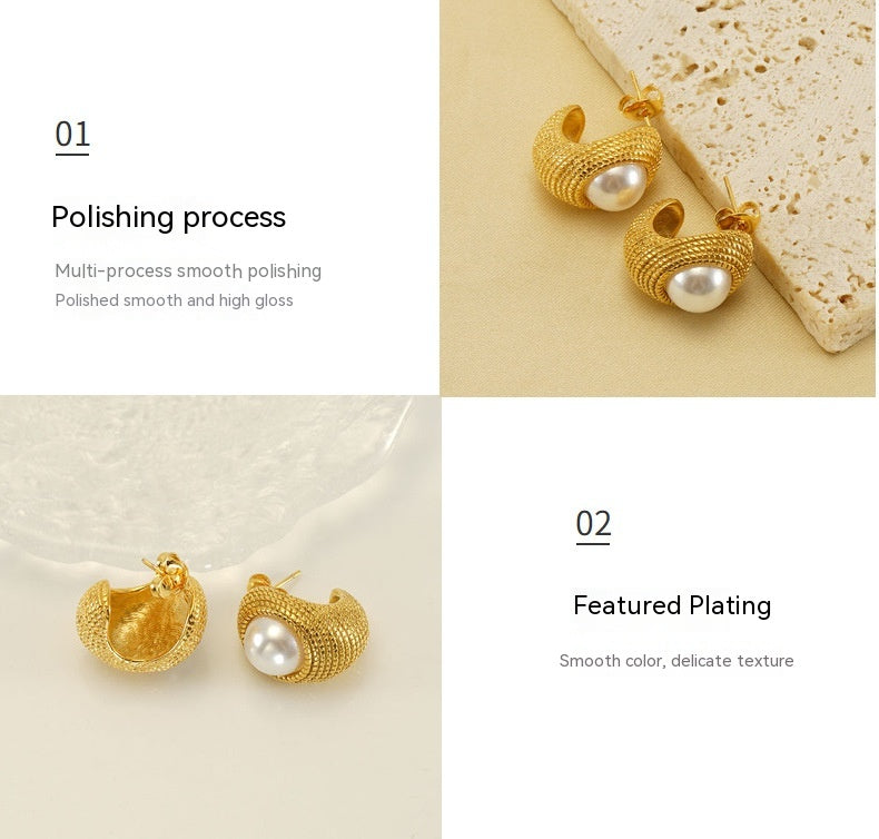 Women's Light Luxury French Simplicity Fashion Design Sense Earrings