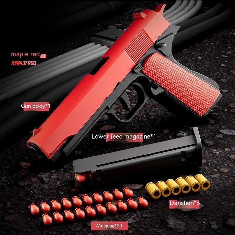 Children's Plastic Automatic Throwing Shell Toy Gun