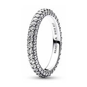 Sterling Silber Ring Stern Mond Voll Diamant Pärchenringe