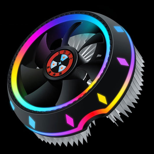 Stille RGB LED Air CPU Kühler Fan