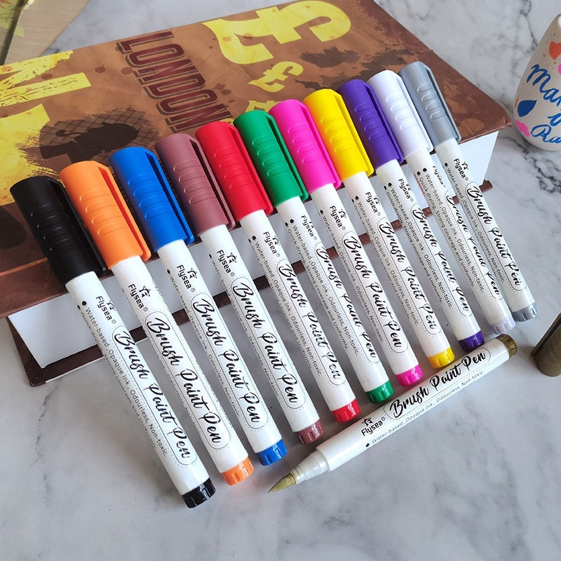 Soft Head Gouache Pen Hand Account Painted Graffiti Greeting Card Marker Pen