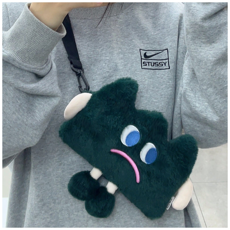 Emotional Cell Phone Bag Plush Shoulder Bag