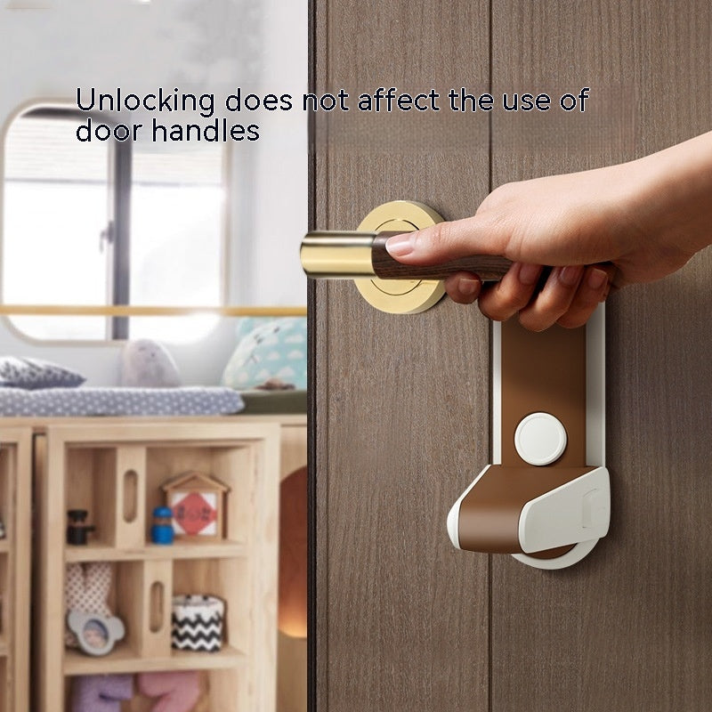 Punch-free door handle anti-opener