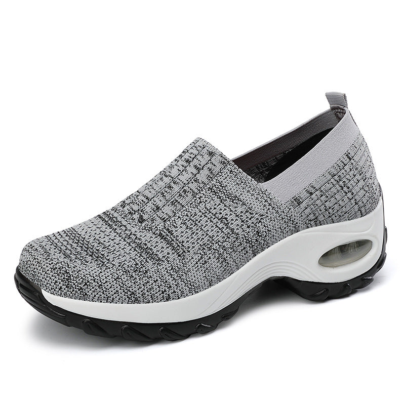 Breathable mesh casual thick bottom increased sneakers