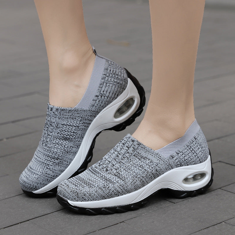 Breathable mesh casual thick bottom increased sneakers