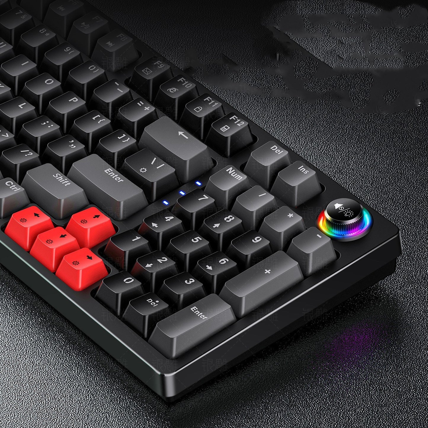 K70 luminous mechanical keyboard gaming knob 96 keys