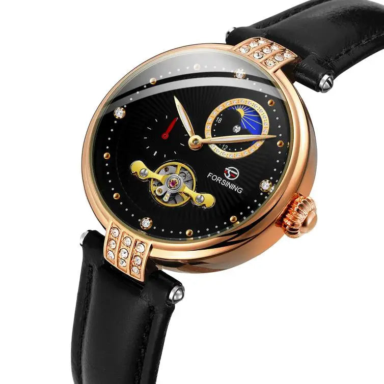 Women's Fashion Hollowed-out Mechanical Movement Watch