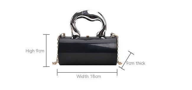 Women's Classic Style Acrylic Chain Crossbody Bag