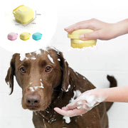 Silikon-Bademassagehandschuhe für Hunde, kann Shampoo rein machen