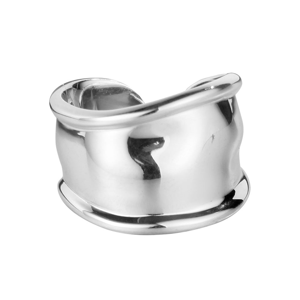 Glossy Geometry Index Finger Ring