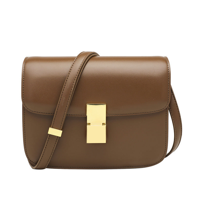 retro-style leather shoulder bag