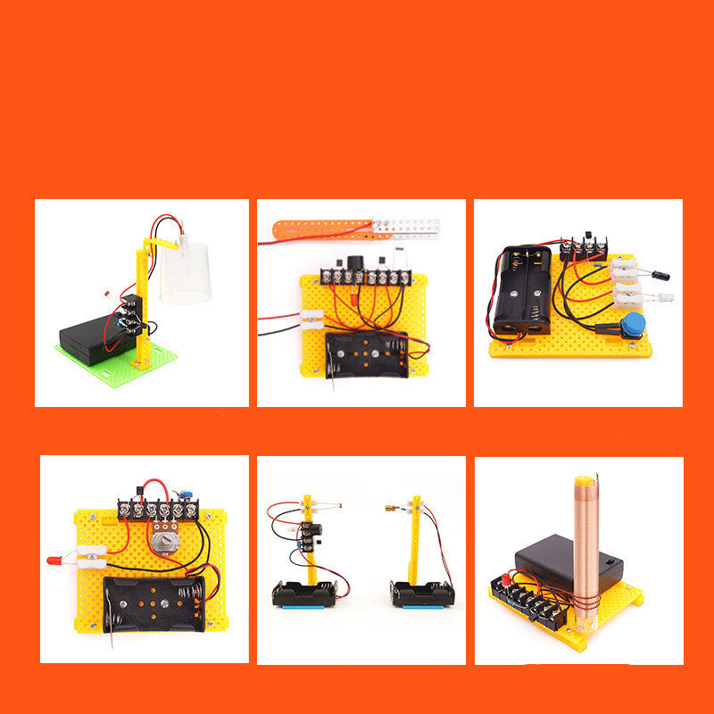 Handmade DIY Electronic Science Experiment Set Students Physical Puzzle