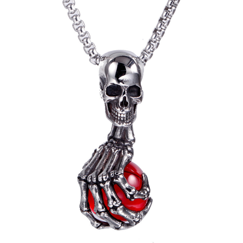 Domineering Rock Stainless Steel Necklace Ornament