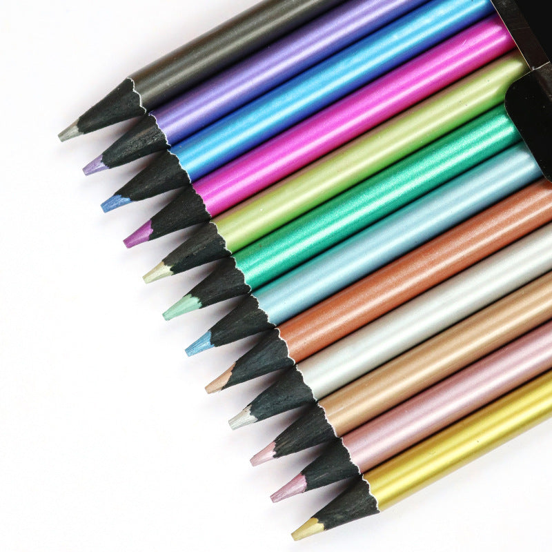 Metallic Colored Pencils 12-color set