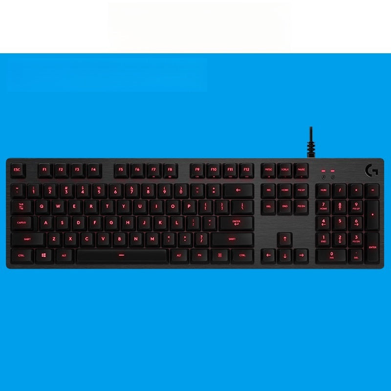 G413 Gaming Electronic Sports Mechanical Keyboard Desktop Backlight 104 Key Metal Panel