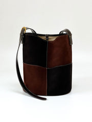 Patchwork-Karo-Damentasche Retro High-End-Schulter-Crossbody