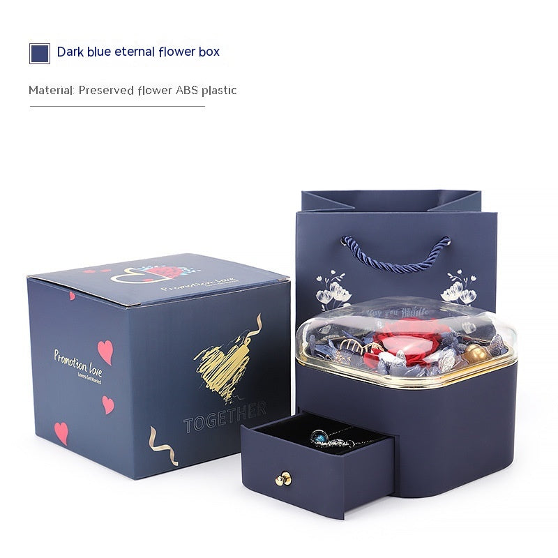 Valentines Day Rose Jewelry Storage Packaging Box