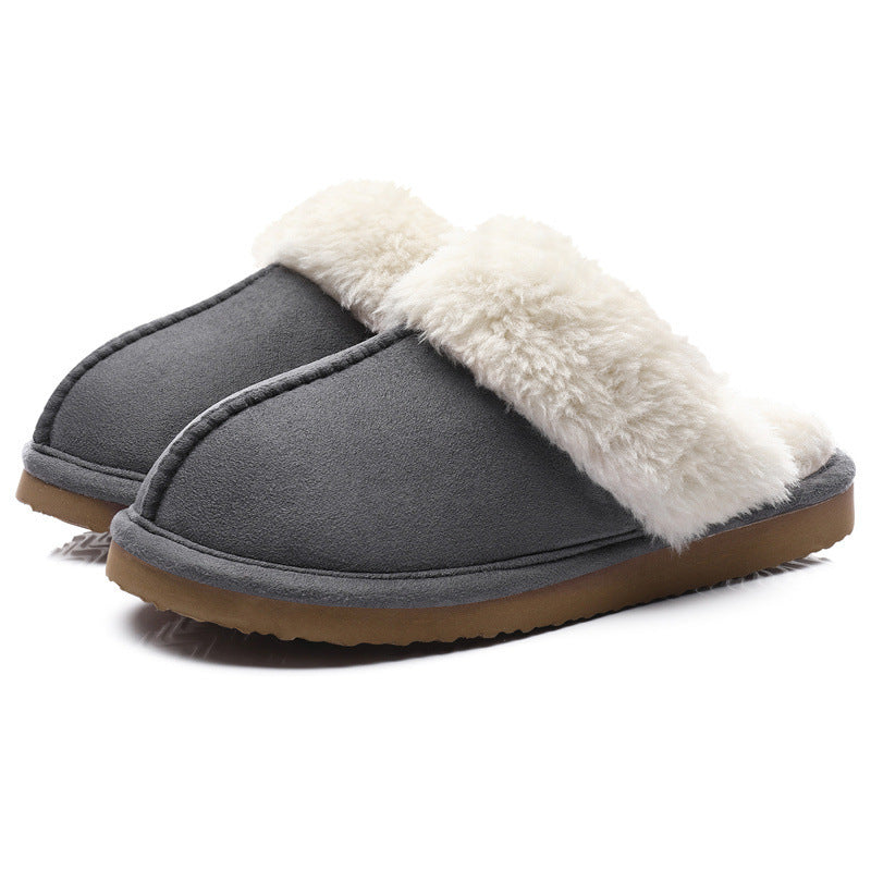 Warm home platform non-slip plush slippers