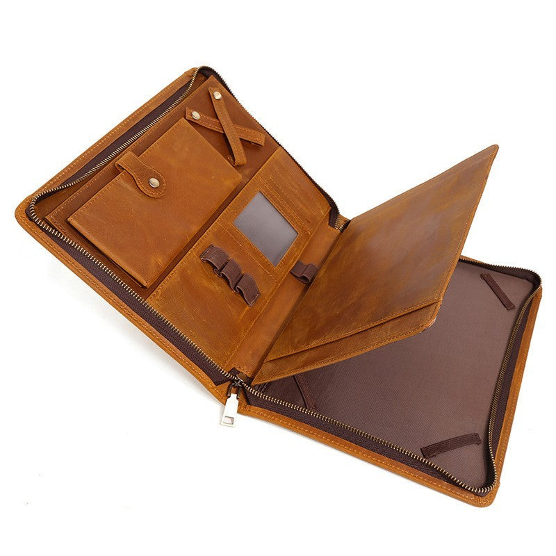 Cowhide Computer Protective Case Leather Bag