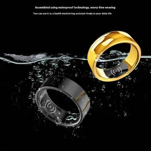 Healthy Sports Bluetooth Heart Rate Blood Pressure Oximeter Step Calories Smart Ring