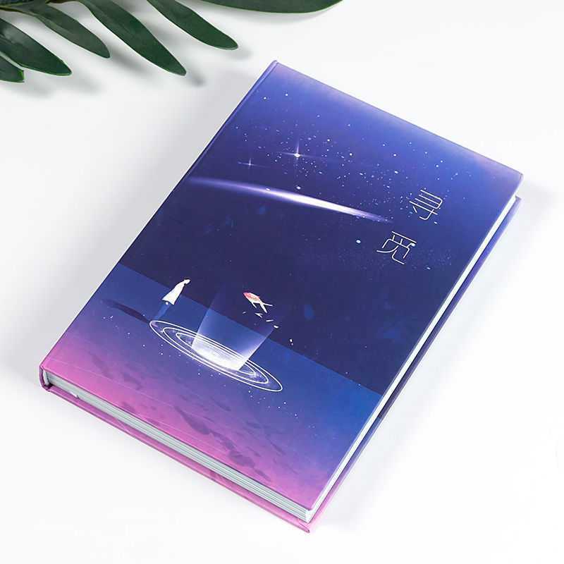 A5 Notebook with Chinese Style Whale Coloring Diary