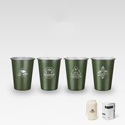 Outdoor 304 Edelstahl Tasse Camping Bierkrüge 350ml