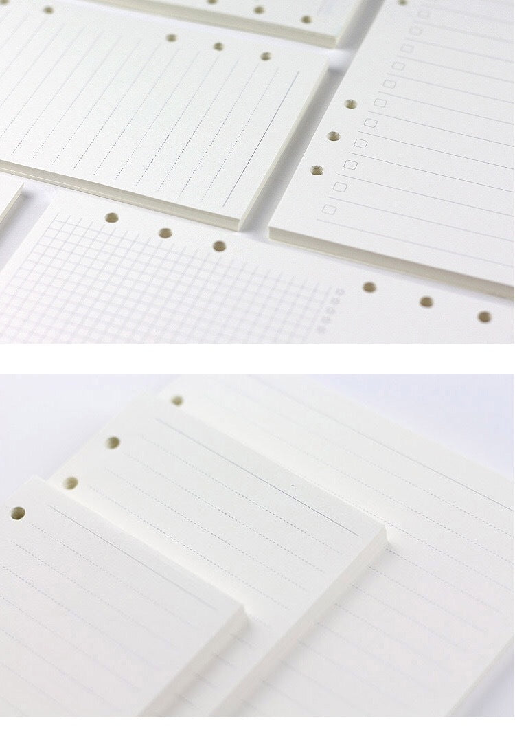 6-hole notebook loose-leaf lined