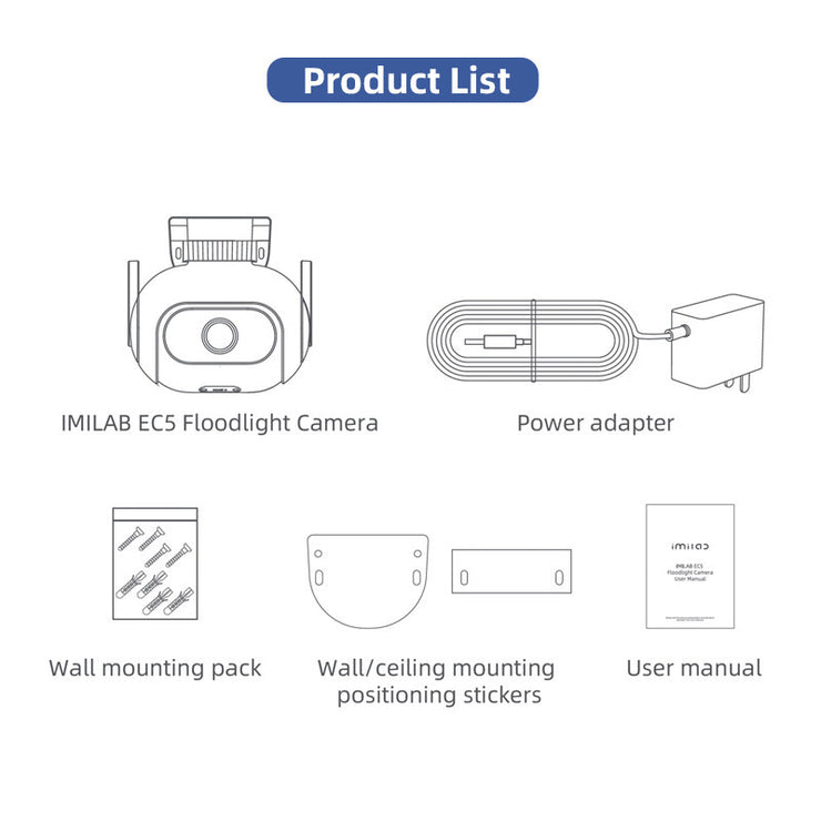 EC5 WLAN Smart-Sicherheitssystem-Kit