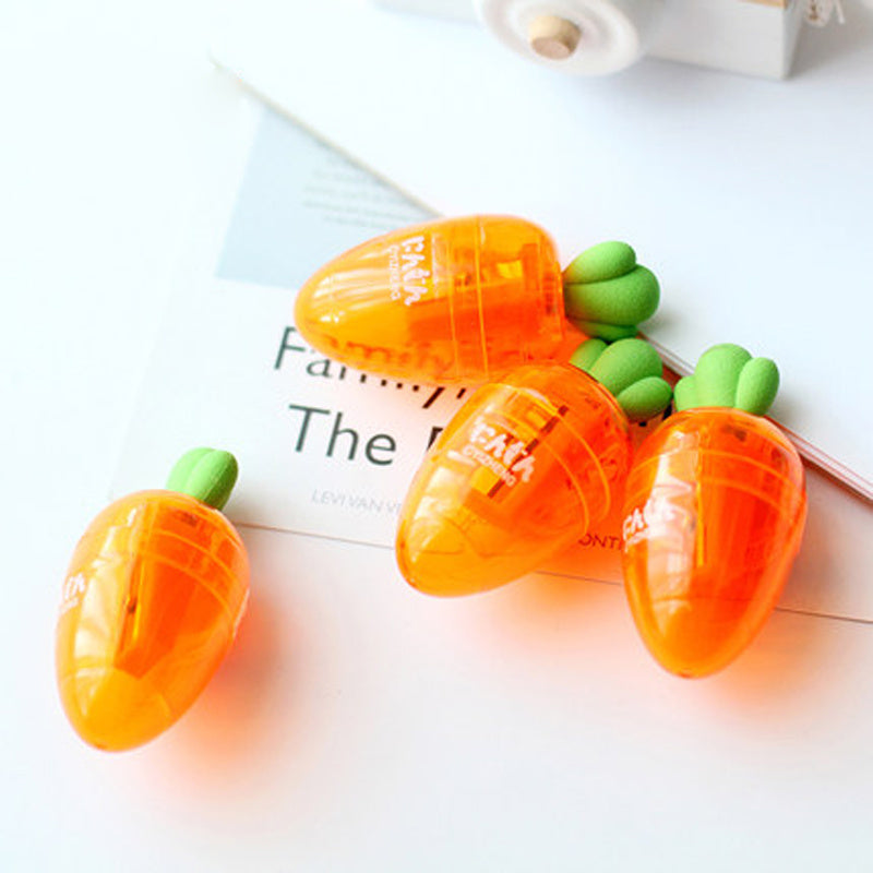 Student cute cartoon carrot pencil sharpener