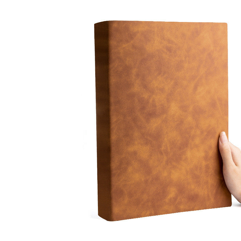 Notebook, thickened, soft leather, blank