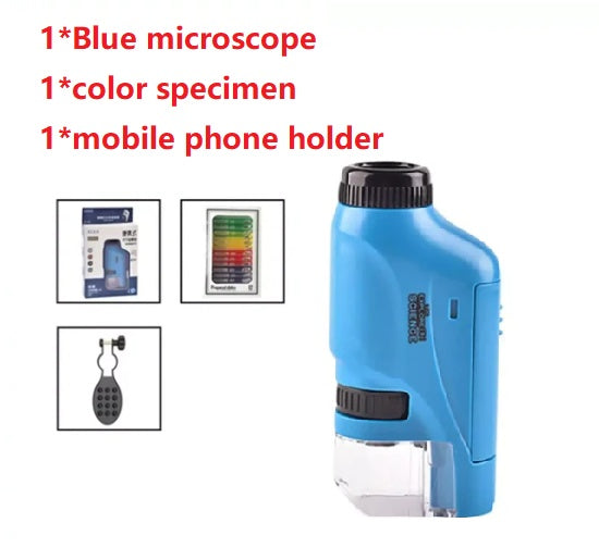 Children's Portable Optical Handheld Microscope Toy Mini Creature